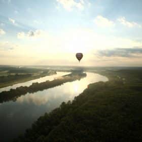 De Loire vanuit de lucht gezien